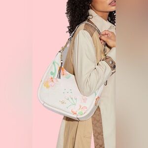 NWOT Coach Jules Hobo With Dreamy Land Floral Print